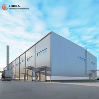 Coûts de construction de bâtiments légers en métal en Chine, structure en acier préfabriquée industrielle, coût de construction d'entrepôts