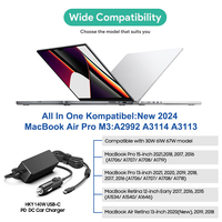 Chargeur de véhicule USB-C PD65W 100W 140W, convertisseur de puissance DC-DC, adaptateur d'alimentation pour moniteurs, drones DJI, stations d'alimentation, camping-cars