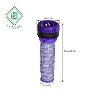 Ajustement pour Dysons DC28 DC37 DC39 DC53 filtre Hepa pré-moteur pour accessoires de pièces d'aspirateur sans fil