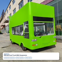 Remorque de camping-car, caravane, camionnette alimentaire mobile avec barre de traction, capacité de charge pour le camping, l'extérieur et les barbecues