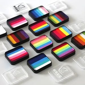 Không độc hại cầu vồng chia bánh biểu tượng tùy chỉnh nhãn hiệu riêng nước dựa trên màu sắc tạm thời cho trẻ em của cơ thể nghệ thuật UV sơn Nguồn cung cấp - Product Image 4