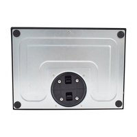 Support de moniteur de bureau pliable WOSHUO POSD-19 en plastique ABS/métal/moulage sous pression, support de base réglable, support de fixation noir 1,8-7 kg