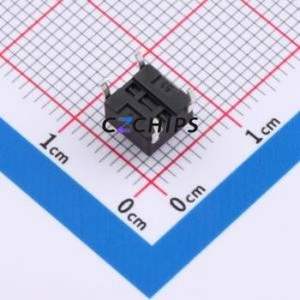 ZX-QC66-5.0CJ Tactile Switch Through hole Component THT-4P,6x6mm Switch Single Pole Single Throw Round Button 2.6N Through Hole - Product Image 2