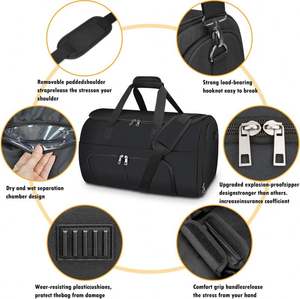 Free Sample Foldable Carry on Garment <b>Bag</b> Travel <b>Suit</b> <b>Bag</b> for Men up to 3 <b>Suits</b> for Business Trips - Product Image 6