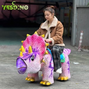 Scooter Eléctrico <span class=keywords><strong>de</strong></span> Dinosaurio Animado <span class=keywords><strong>de</strong></span> Silicona, Coche <span class=keywords><strong>de</strong></span> Dinosaurio a Batería para Niños, para Parques Infantiles y <span class=keywords><strong>de</strong></span> Atracciones - Product Image 3