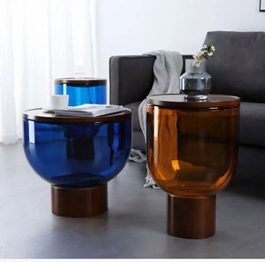 Mesa de centro de fibra de vidrio de lujo, moderna, portátil, duradera y ecológica, ideal para sala de estar, comedor o exteriores, la más vendida. - Product Image 2