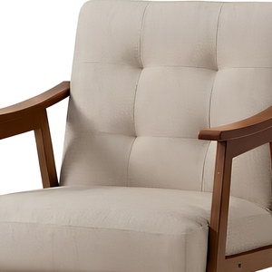 Fauteuil de salon <span class=keywords><strong>VASAGLE</strong></span>, fauteuils de luxe, style moderne du milieu du siècle, fauteuil d'appoint avec coussin épais capitonné - Product Image 6