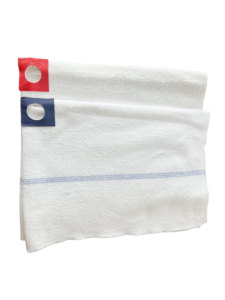 Chiffon de nettoyage double face simple en coton recyclé écologique à bonne absorption avec œillet, fourni par l'usine - Product Image 5