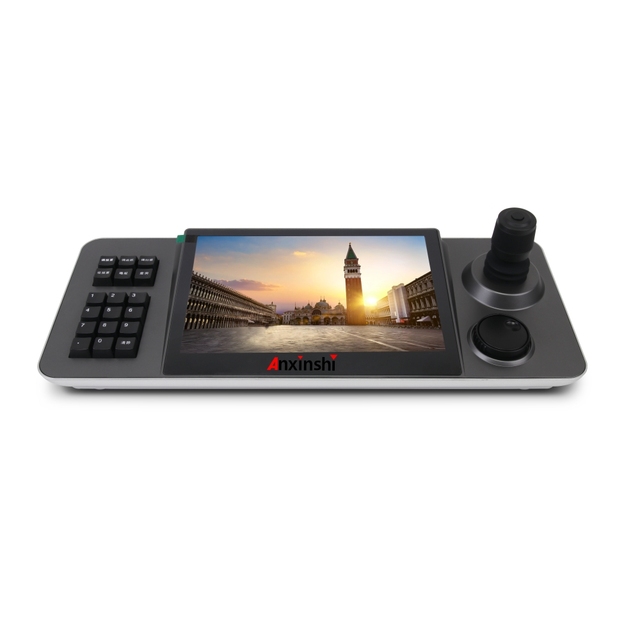 10.1 Inch Capacitive Touch Screen Network 4D Joystick POE IP PTZ Keyboard Controller