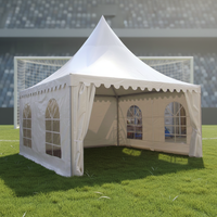 Tente Pagode Transparente d'Extérieur avec Structure en Aluminium et Couverture en PVC, Chapiteau Simple Couche pour Événements
