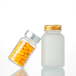 Bán buôn 40ml 150ml rõ ràng mờ dược phẩm thủy tinh thuốc viên bổ sung viên nang với nắp nhôm - Product Image 3