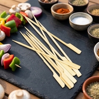 Brochettes en fer blanc, brochettes de poulet Bobo parfumées, brochettes en bambou jetables, outils de barbecue d'extérieur, sac Oden