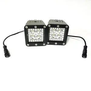 4X4 27W White Amber Strobe LED Pods Driving Fog off-Road LED Work Light for ATV SUV Truck off Road