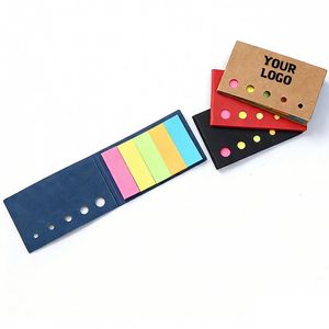 สมุดโน้ตสไตล์ยุโรปแบบกำหนดเอง 5 รู พร้อมโน้ตแปะน่ารัก พิมพ์โลโก้ได้ ติดด้วยกาวในตัวและแม่เหล็ก เหมาะสำหรับเป็นของขวัญสำหรับสำนักงานและโรงเรียน - Product Image 1