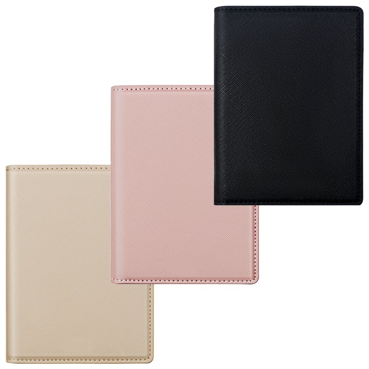 Custom Color Purely Handmade Saffiano Leather Material Travel Passport holder RFID Blocking Wallet
