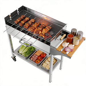 <span class=keywords><strong>Barbecue</strong></span> portable en acier inoxydable sans fumée pour jardin et fêtes en plein air, vente en gros OEM/ODM - Product Image 5