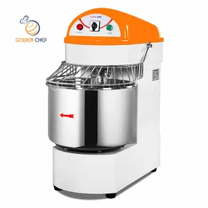 Maquina Para Amasar Harina Pengaduk Adonan Spiral 20Kg, Mixer Pengocok Adonan Industri 50 Liter Baja Tahan Karat