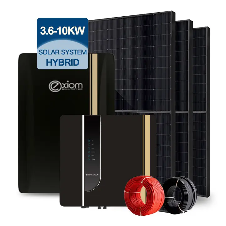 Completo sistema di energia solare casa 3.6Kw 5Kw 6Kw 10Kw Kit solare Off Grid sistema di energia solare pacchetto completo per la casa