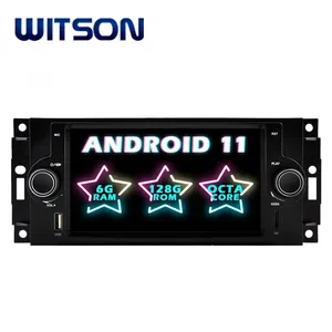 WITSON Android pantalla táctil reproductor de DVD del coche GPS para CHRYSLER JEEP Grand Cherokee/Chrysler 300C/brújula patriota 6G + 128G