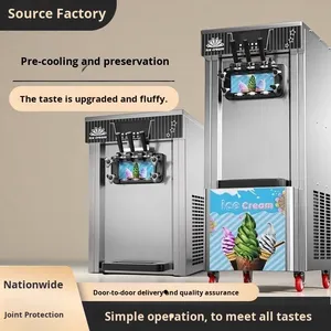 Internet Celebrity Stall Automatic Soft <b>Ice</b> <b>Machine</b> With Stainless Steel <b>Ice</b> <b>Machine</b> Internet Celebrity Stall Electric-Free Auto - Product Image 1