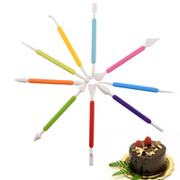 Vente en gros d'usine, ensemble de 9 embouts en plastique jetables pour la décoration de gâteaux, de sucre et de fondant, résistants au four, pour la pâtisserie
