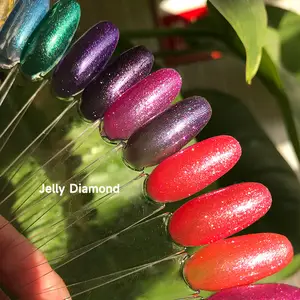 AOPMALL Pequenas Cores Coleção Jelly Diamante Macaron Soak Off Gel Unha Polish Set 300 Para Nail Art Design