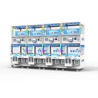 Mini distributeur automatique de capsules de jouets à cabine unique empilable avec éclairage latéral coloré pour comptoir de vente au détail, approvisionnement direct usine en gros
