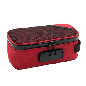 Custodia con Logo personalizzato da viaggio in carbonio foderato per uso olfatto borsa leggera e custodia per odore con serratura a combinazione casi speciali - Product Image 2