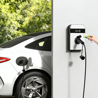 Caricatore EV a Muro Standard Europeo con Presa AC Tipo 2, Opzionale GB/T OCPP, Pagamento Commerciale con Scansione Codice, Nuovo IP55 22kW