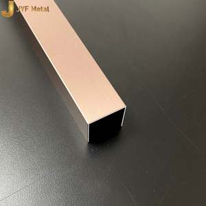LL414 Mirror Brushed Marble Gold Metal Stainless Steel U Shape Tile <b>Corner</b> Trim Profile Waterproof Durable for Apartment Wall - Product Image 6
