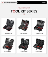 Kit d'outils portables tout-en-1, 130 pièces, pour le travail, clé couple étoile, Force manuelle, boîte de fournitures