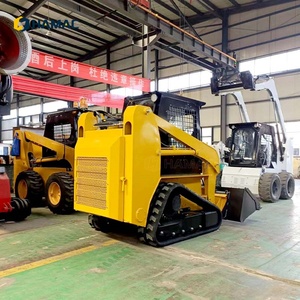 HAMAC Diesel Skid Steer Loader 890kg <b>Loading</b> Capacity Crawler Moving Type Skidsteer Track Loader for Earthmoving Projects - Product Image 2
