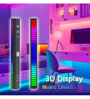 Smart App Control RGB Light Bar Musique Rythme Lumière pour Voiture Lecteur Atmosphère Chambre DJ Studio et Salle de Jeux Décoration
