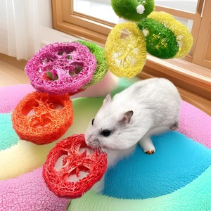 <strong>Wholesale</strong> Natural Loofah Material Wear-Resistant Hamster Chew <strong>Toy</strong> for Teeth Cleaning - Product Image 2