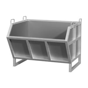 รถเข็นอลูมิเนียมอัลลอยด์ Butterfly Intent สีเทา แบบเปิดเอียง ป้องกันสนิม สำหรับเก็บของอุตสาหกรรม น้ำหนัก 19 กก. - Product Image 1