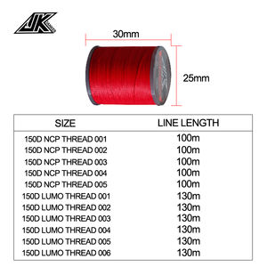 Fil Lumos JK 150D en polyester/coton, <span class=keywords><strong>ligne</strong></span> d'assistance de 130 m <span class=keywords><strong>pour</strong></span> accessoires de pêche en lac - Product Image 4