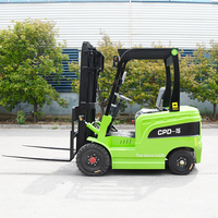 Elektrikli Forklift Küçük Yeni Forklift Lityum Akülü Elektrikli Forklift Çiftlik Mini 1.5 Ton Elektrikli Forklift