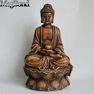 グラスファイバーKWAN YIN主仏像保護ポリレジン仏陀彫刻 - Product Image 2