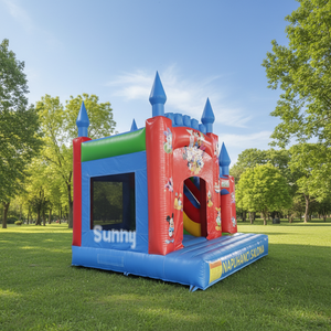 บ้านลมเด็กแบบเป่าลมพร้อมสไลเดอร์<span class=keywords><strong>แห้ง</strong></span> คอมโบมิก<span class=keywords><strong>กี้</strong></span>เมาส์ บ้านลมกระโดดเด้งดึ๋ง สไลเดอร์ลมเชิงพาณิชย์สำหรับขาย - Product Image 1