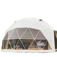 Kit de tente dôme géodésique transparent 6M préfabriqué hôtel du désert de luxe maison avec salle de bain exposition salon VIP dôme