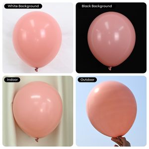 Ensemble <span class=keywords><strong>de</strong></span> 60 ballons rétro en latex rose <span class=keywords><strong>de</strong></span> 12 pouces, kit d'<span class=keywords><strong>arche</strong></span> en métal <span class=keywords><strong>de</strong></span> couleur chromée pour baby shower et décorations d'Halloween - Product Image 4
