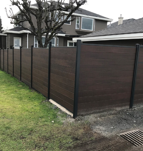 Valla de WPC sólida de Color personalizado bien establecida, seguridad del hogar impermeable ecológica de 6 pies para casas de patio trasero, sitio de construcción - Product Image 3