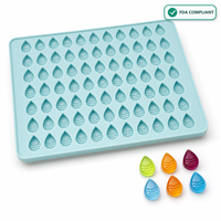 Moule en silicone antiadhésif résistant à la chaleur pour savon artisanal, sucettes glacées, glaçons et gâteaux, motif dessin animé, avec fonction de découpe