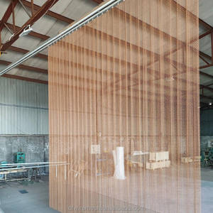 Cortinas de Bolas y Cadenas Metálicas para Interiores Modernos, Malla de Cadena de Bolas de Aluminio para Exhibición en Escaparates - Product Image 1