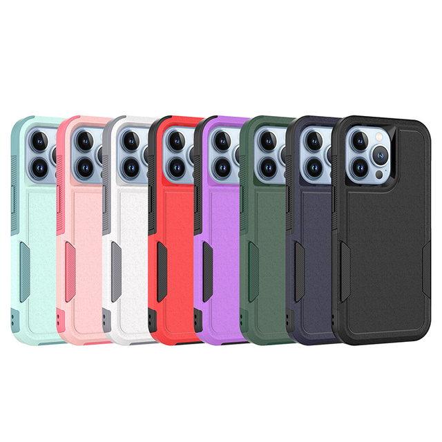 Drop Protection 2 in 1 Shockproof Cover Tpu+pc Hybrid Mobile Phone Case for Iphone11 12 13 14 Pro 14Pro Max