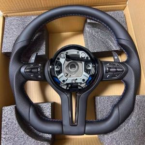 Volante deportivo de cuero en stock para <span class=keywords><strong>BMW</strong></span> F30 F10 F15 F36 F20 F22 F25 F32 F11 F18 M2 M3 M5 E46 E60 E70 E90 E91 - Product Image 1