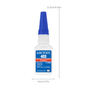 Loctcet 403 20g chất lỏng keo ngay lập tức chất kết dính siêu keo 502 thấp nở trung bình độ nhớt Polyurethane Epoxy dính - Product Image 2