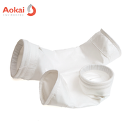 Sac filtrant en membrane PTFE laminée de précision pour le nettoyage des gaz de combustion, sac filtrant à poussière en membrane PTFE haute température