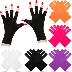 Fingerless Anti UV LED Light Lamps Gel Polish Drying Nail Art Mittens Gel Manicure Protect Hand Nail Gloves