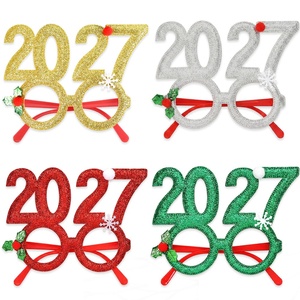 New 2027 Trending Product Christmas New Year Creative <b>Funny</b> <b>Glasses</b> Frame for Party and Photo Decorations - Product Image 5